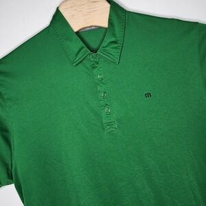 Travis Mathew Men's Green Short Sleeve Polo Golf Shirt Size‎ XL